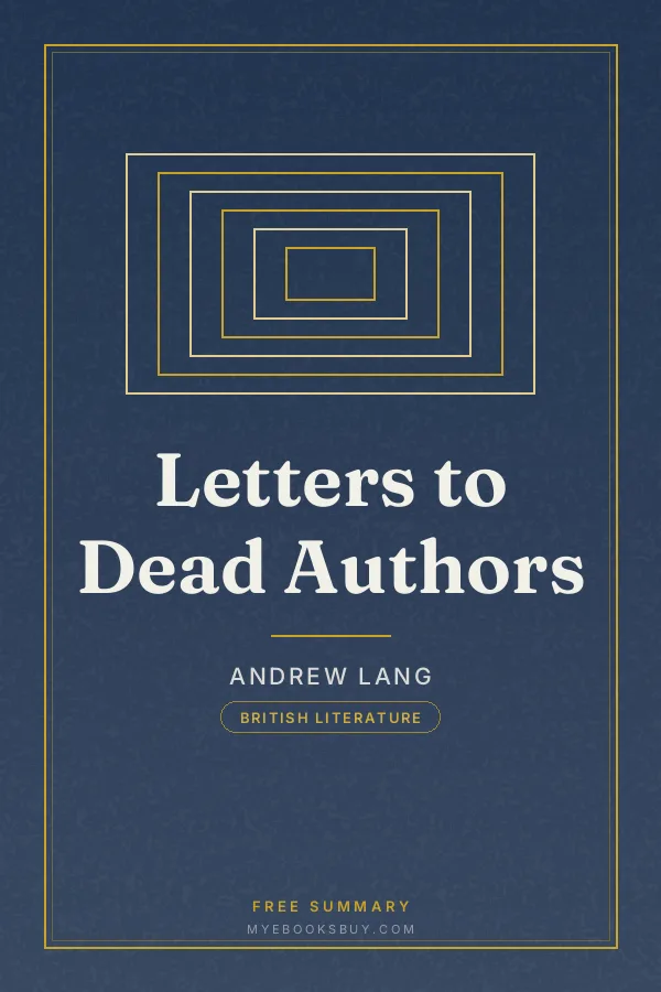 Cover of Letters to Dead Authors