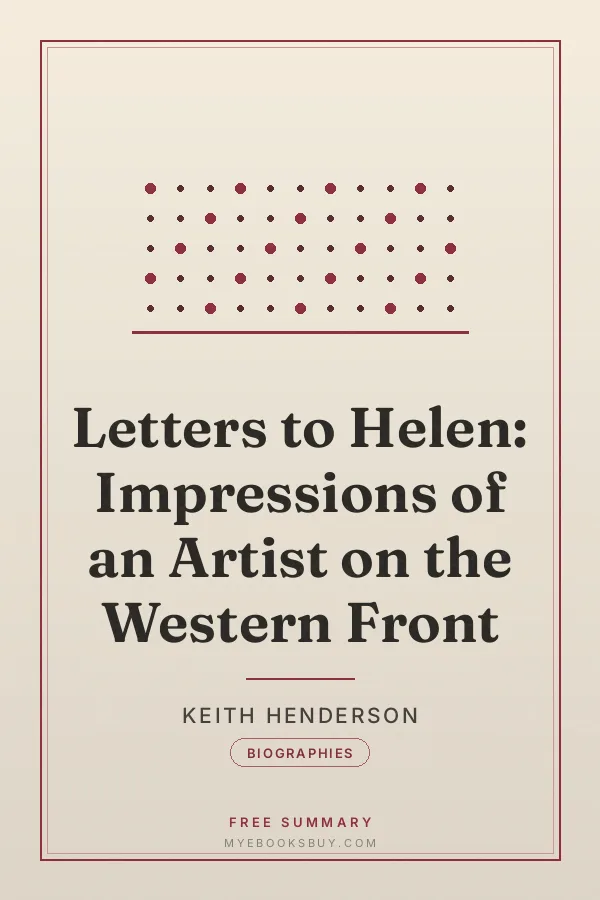 Cover of Letters to Helen: Impressions of an Artist on the Western Front