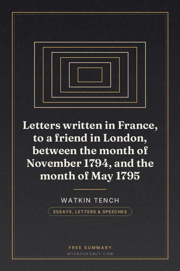 Cover of Letters written in France, to a friend in London, between the month of November 1794, and the month of May 1795