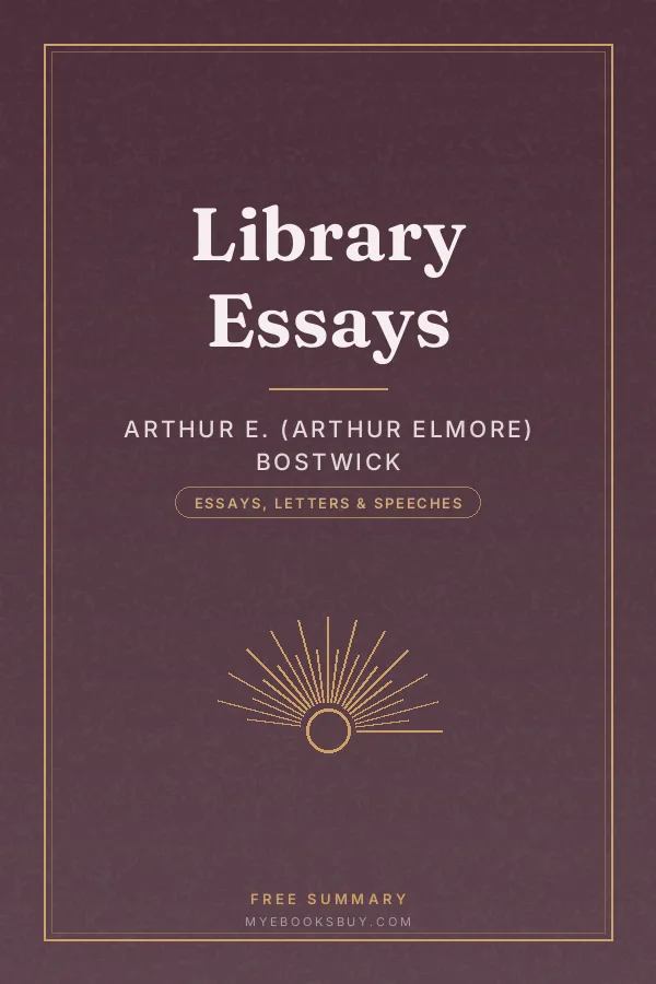 Cover of Library Essays