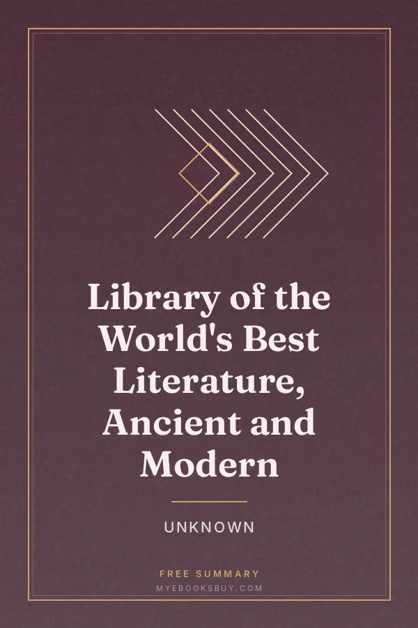 Cover of Library of the World's Best Literature, Ancient and Modern