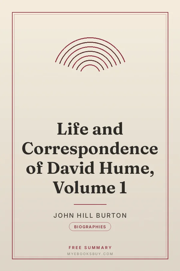 Cover of Life and Correspondence of David Hume, Volume 1