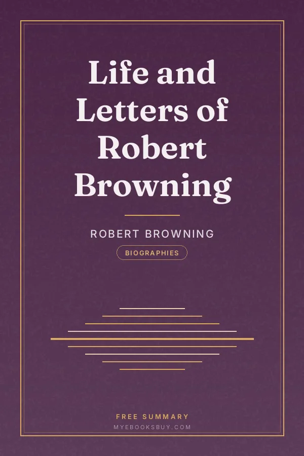 Cover of Life and Letters of Robert Browning