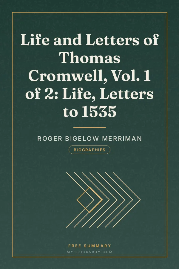 Cover of Life and Letters of Thomas Cromwell, Vol. 1 of 2: Life, Letters to 1535