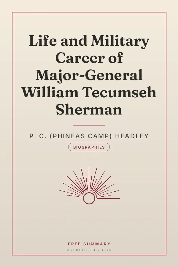 Cover of Life and Military Career of Major-General William Tecumseh Sherman