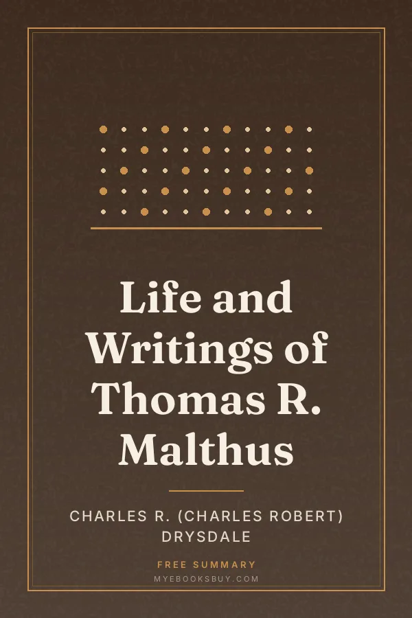 Cover of Life and Writings of Thomas R. Malthus