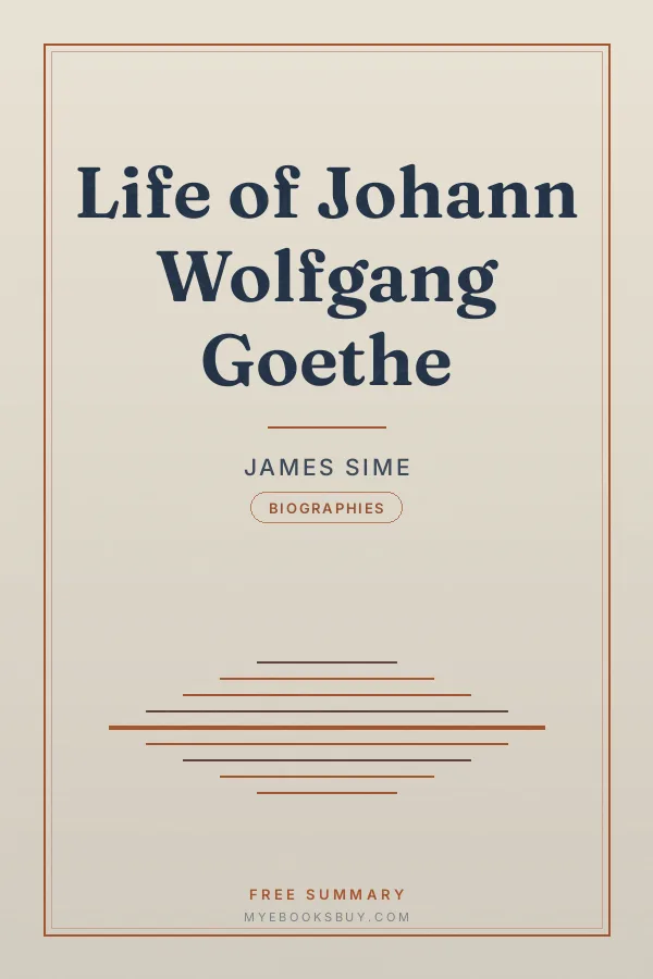 Cover of Life of Johann Wolfgang Goethe