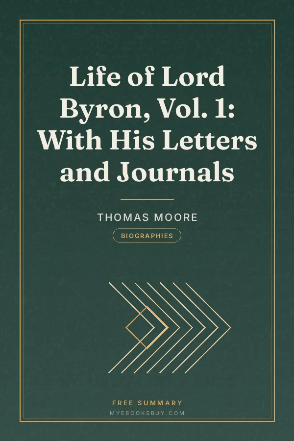 Cover of Life of Lord Byron, Vol. 1: With His Letters and Journals