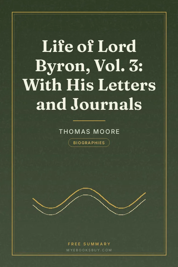 Cover of Life of Lord Byron, Vol. 3: With His Letters and Journals