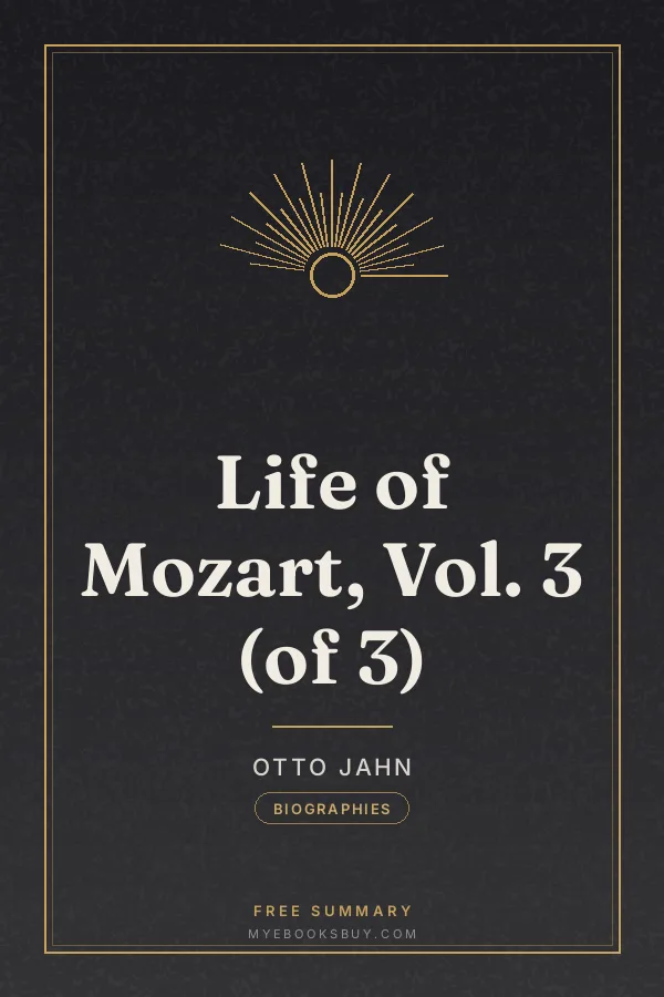 Cover of Life of Mozart, Vol. 3 (of 3)