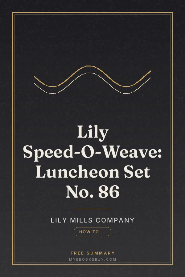 Cover of Lily Speed-O-Weave: Luncheon Set No. 86
