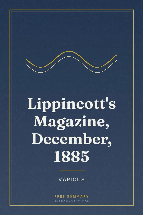 Cover of Lippincott's Magazine, December, 1885