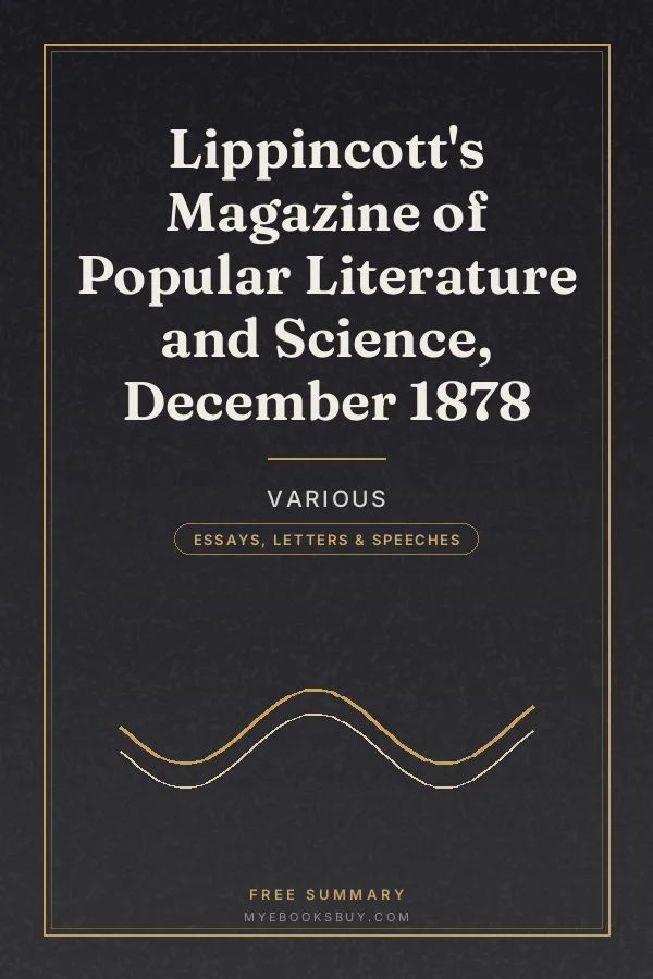 Cover of Lippincott's Magazine of Popular Literature and Science, December 1878