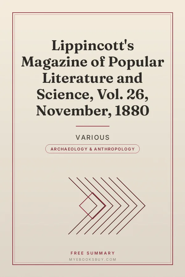 Cover of Lippincott's Magazine of Popular Literature and Science, Vol. 26, November, 1880
