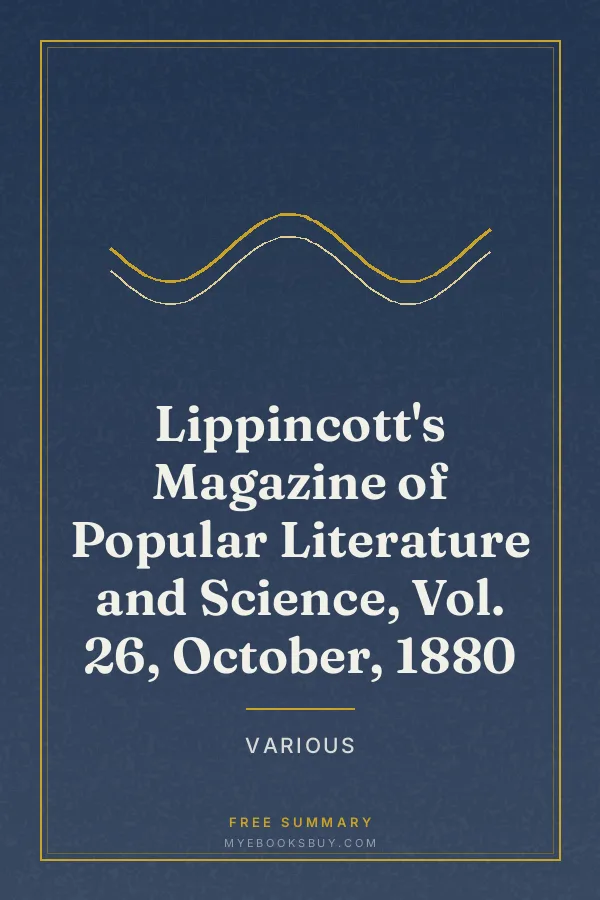 Cover of Lippincott's Magazine of Popular Literature and Science, Vol. 26, October, 1880