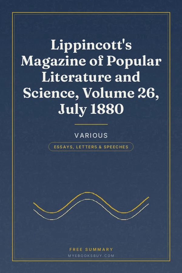 Cover of Lippincott's Magazine of Popular Literature and Science, Volume 26, July 1880
