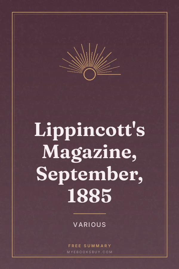 Cover of Lippincott's Magazine, September, 1885