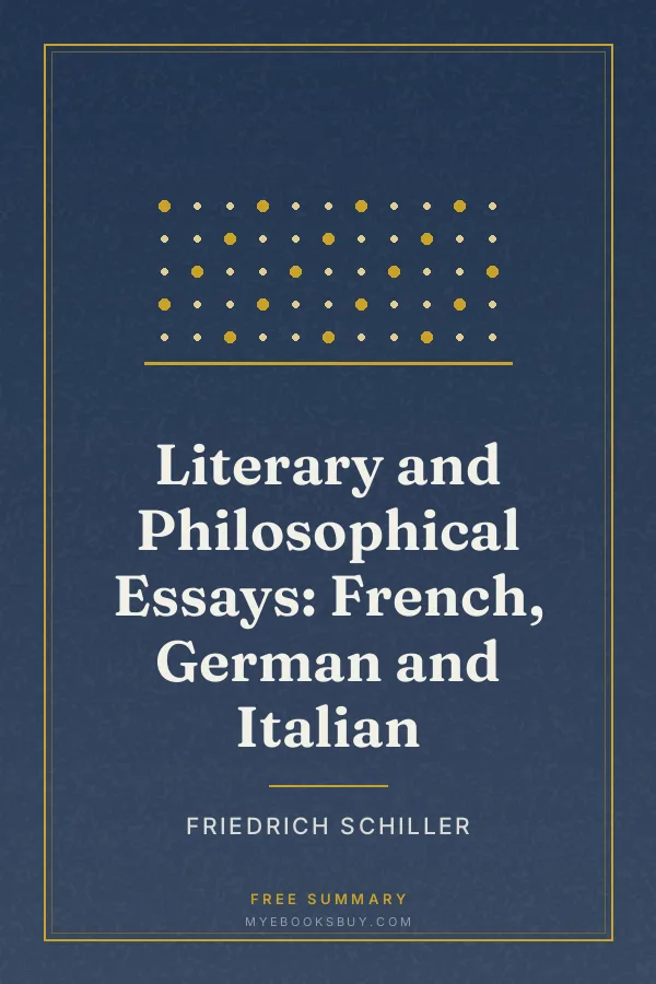 Cover of Literary and Philosophical Essays: French, German and Italian