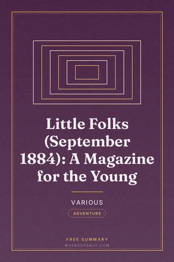 Cover of Little Folks (September 1884): A Magazine for the Young