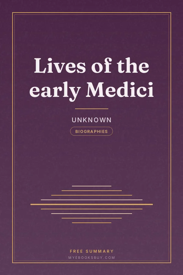 Cover of Lives of the early Medici