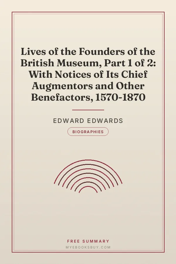 Cover of Lives of the Founders of the British Museum, Part 1 of 2: With Notices of Its Chief Augmentors and Other Benefactors, 1570-1870