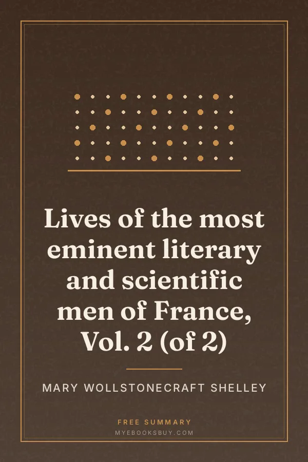 Cover of Lives of the most eminent literary and scientific men of France, Vol. 2 (of 2)