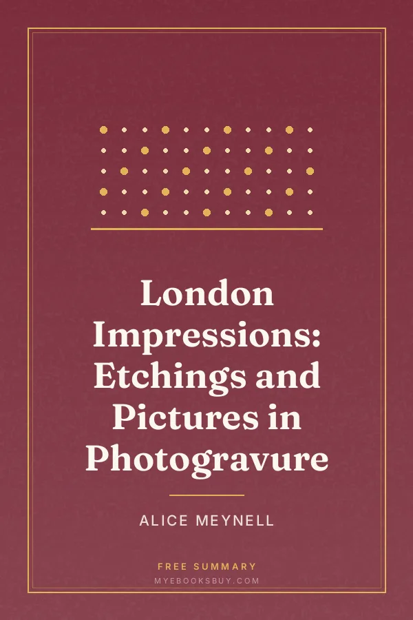 Cover of London Impressions: Etchings and Pictures in Photogravure
