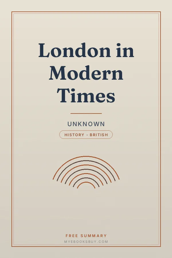 Cover of London in Modern Times