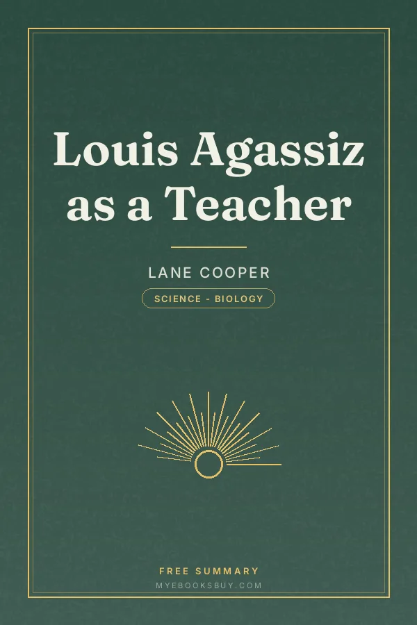 Cover of Louis Agassiz as a Teacher