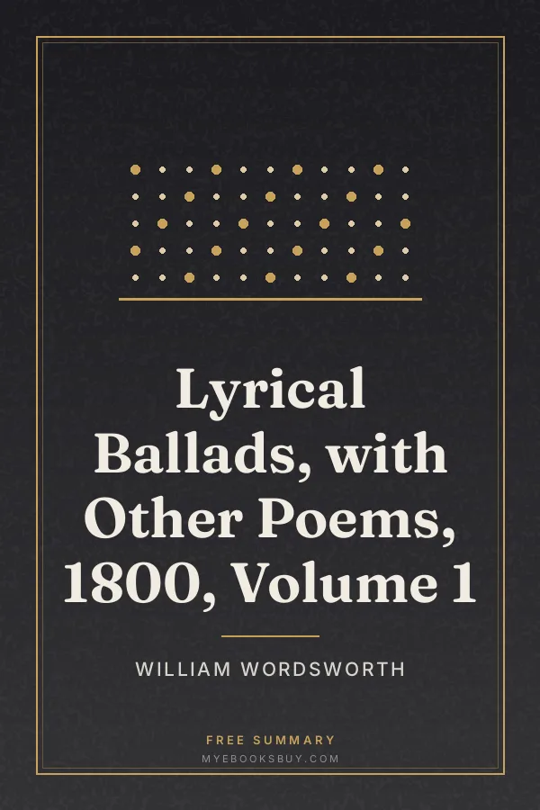 Cover of Lyrical Ballads, with Other Poems, 1800, Volume 1