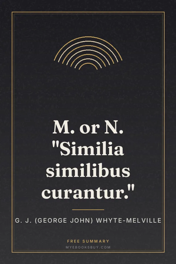 Cover of M. or N. "Similia similibus curantur."