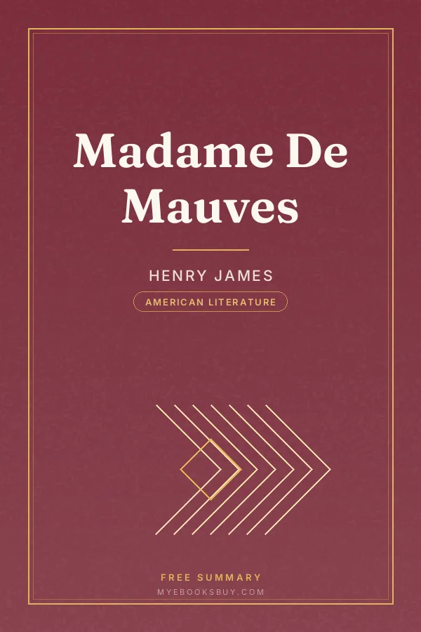 Cover of Madame De Mauves