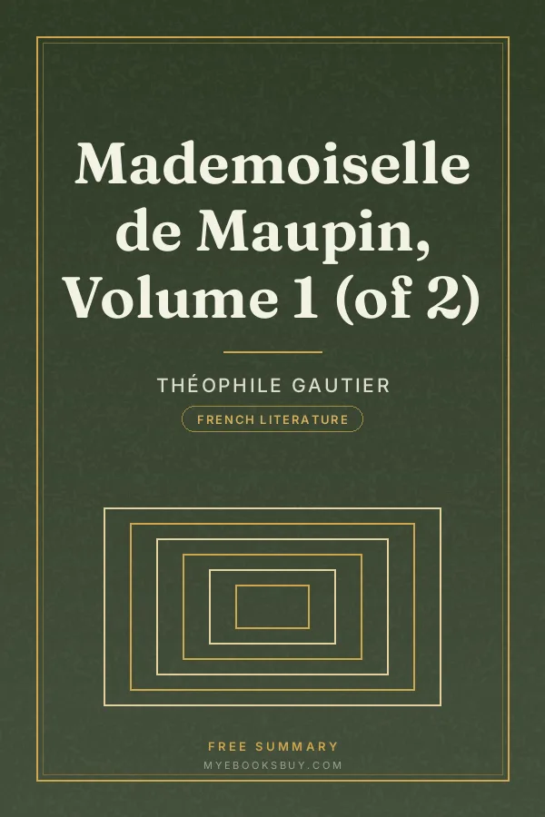 Cover of Mademoiselle de Maupin, Volume 1 (of 2)