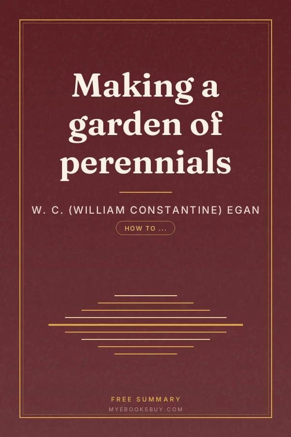 Cover of Making a garden of perennials