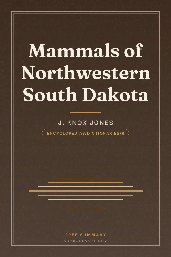 Cover of Mammals of Northwestern South Dakota