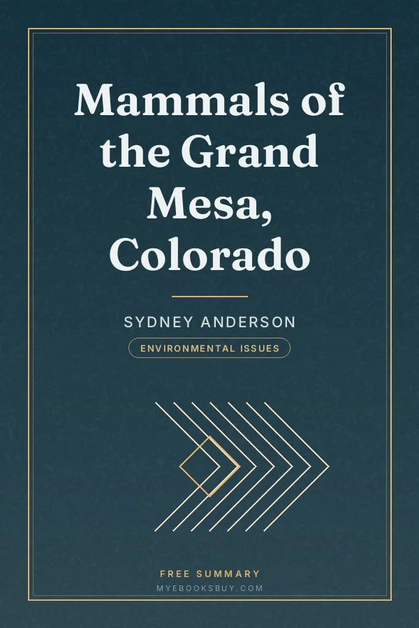 Cover of Mammals of the Grand Mesa, Colorado