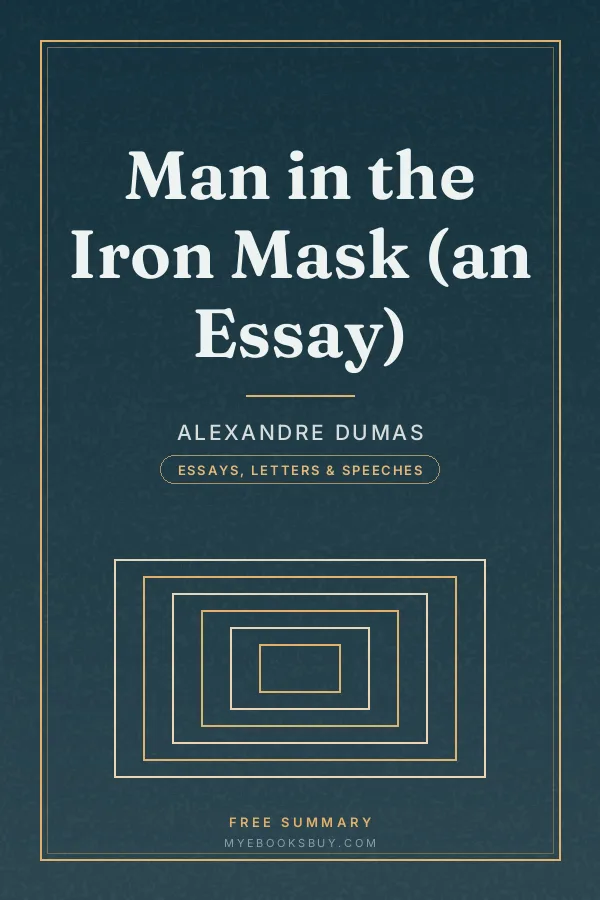 Cover of Man in the Iron Mask (an Essay)