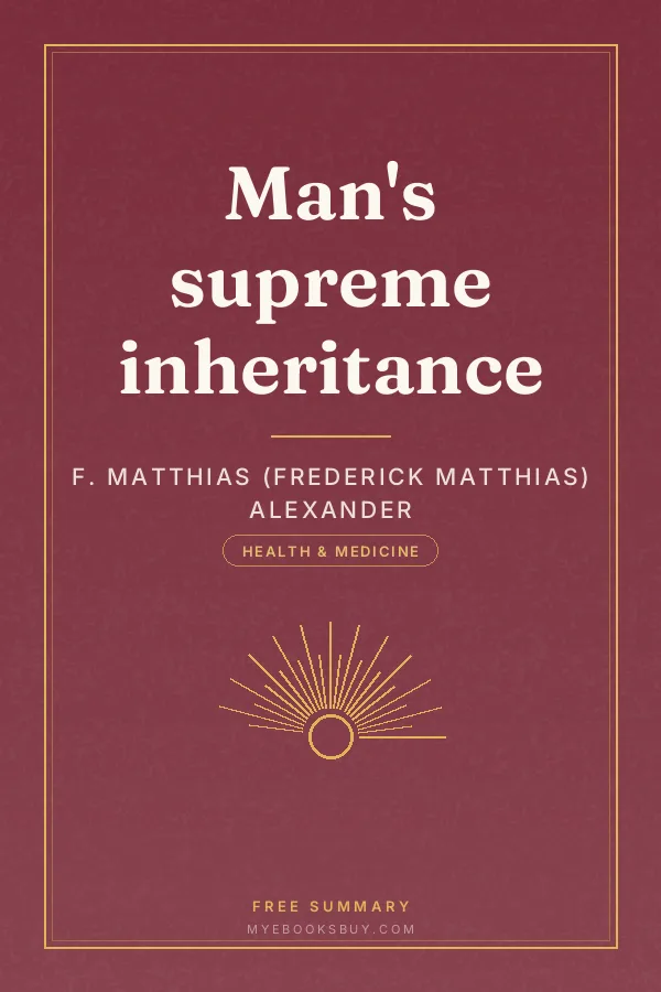 Cover of Man's supreme inheritance