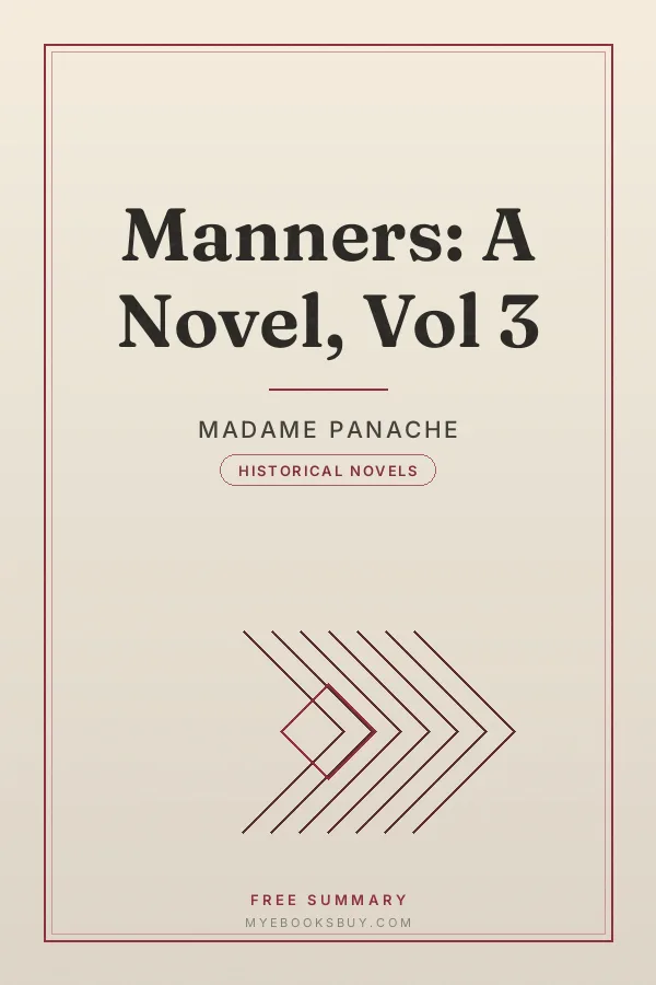 Cover of Manners: A Novel, Vol 3