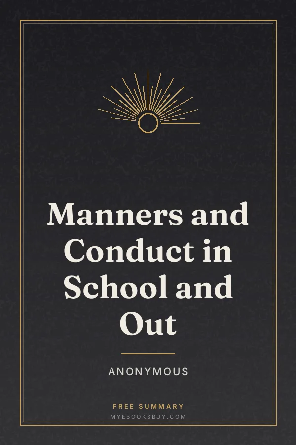 Cover of Manners and Conduct in School and Out