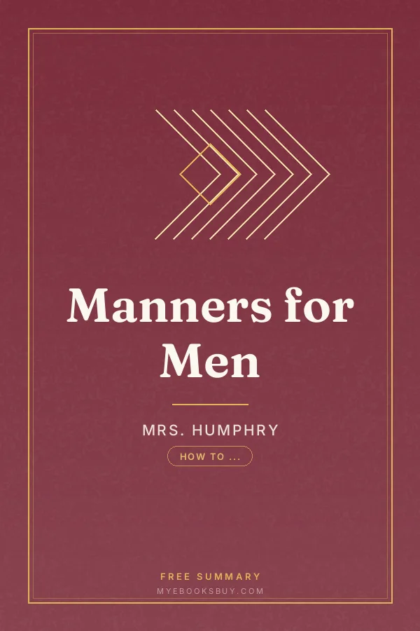 Cover of Manners for Men