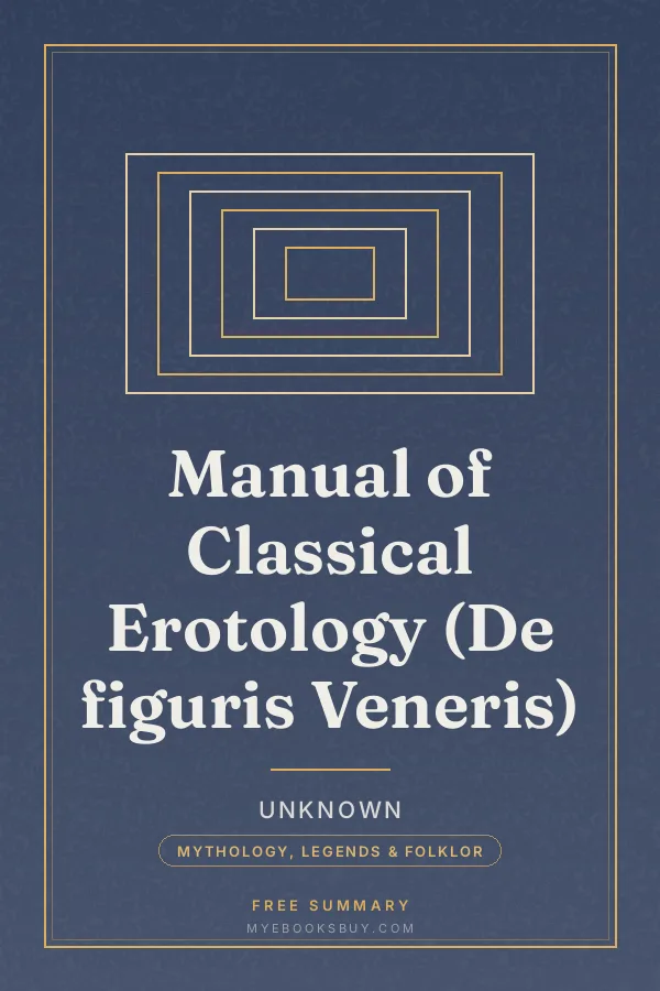 Cover of Manual of Classical Erotology (De figuris Veneris)