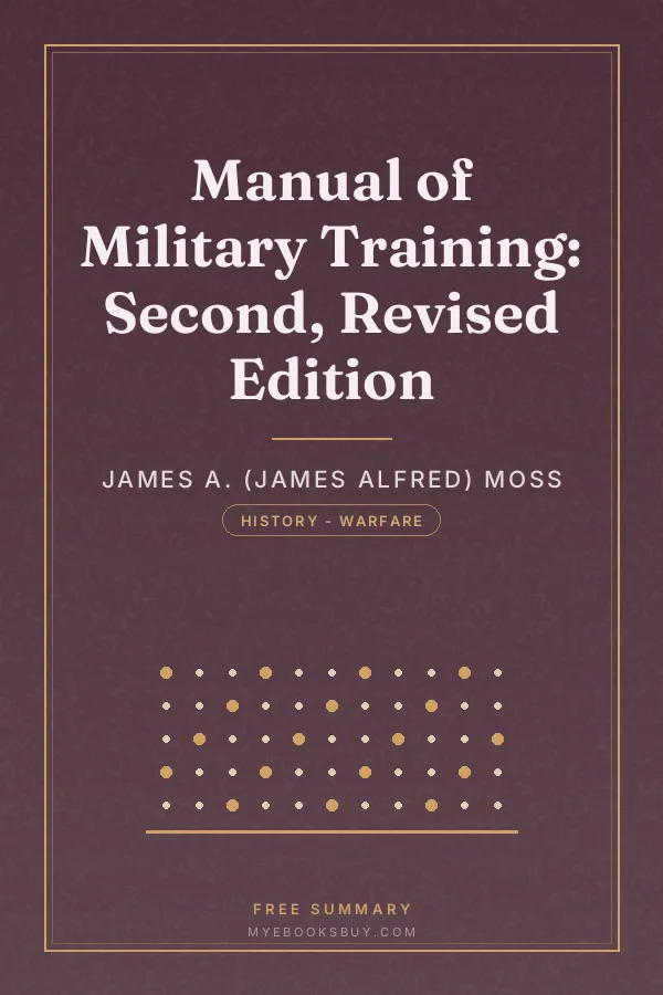 Cover of Manual of Military Training: Second, Revised Edition