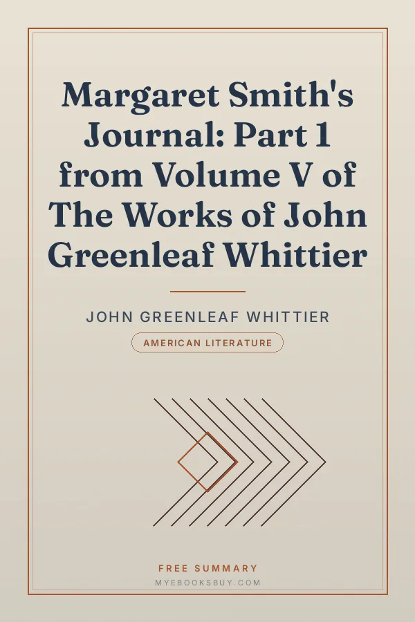 Cover of Margaret Smith's Journal: Part 1 from Volume V of The Works of John Greenleaf Whittier