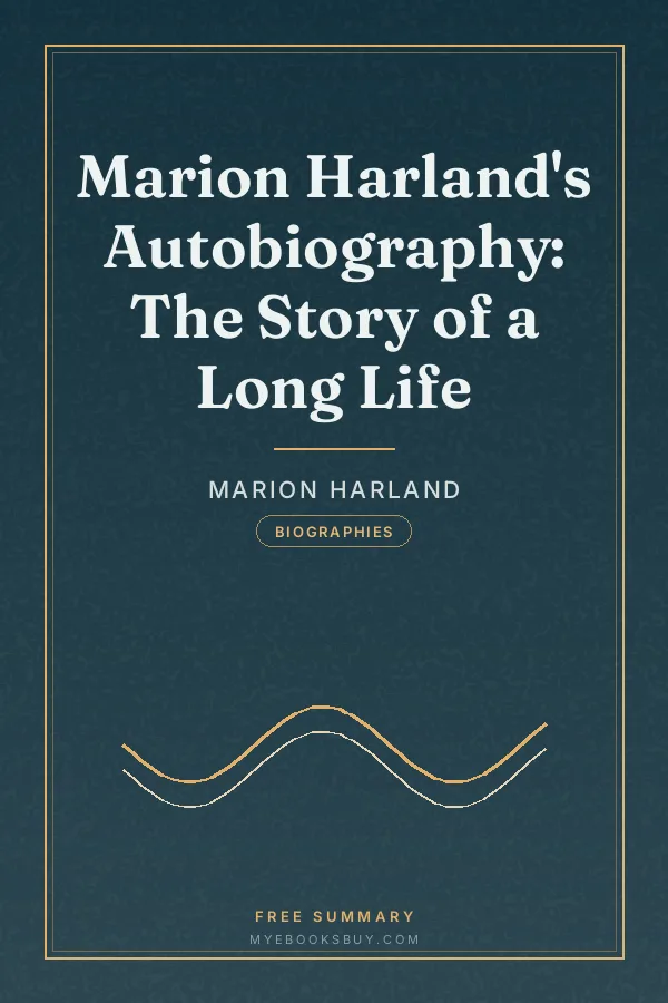 Cover of Marion Harland's Autobiography: The Story of a Long Life