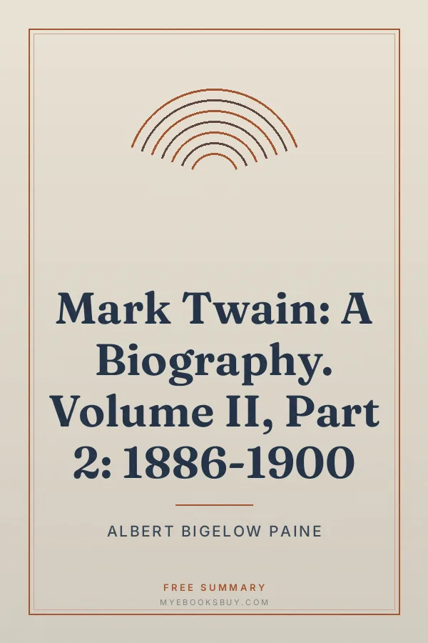 Cover of Mark Twain: A Biography. Volume II, Part 2: 1886-1900