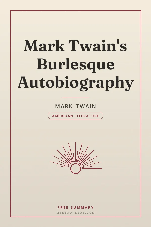 Cover of Mark Twain's Burlesque Autobiography