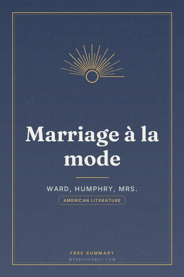 Cover of Marriage à la mode