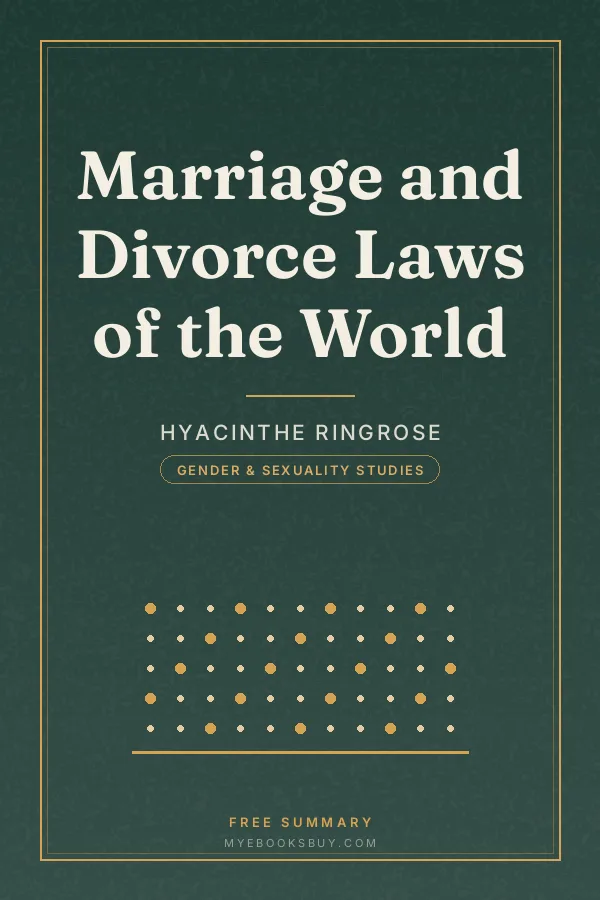 Cover of Marriage and Divorce Laws of the World