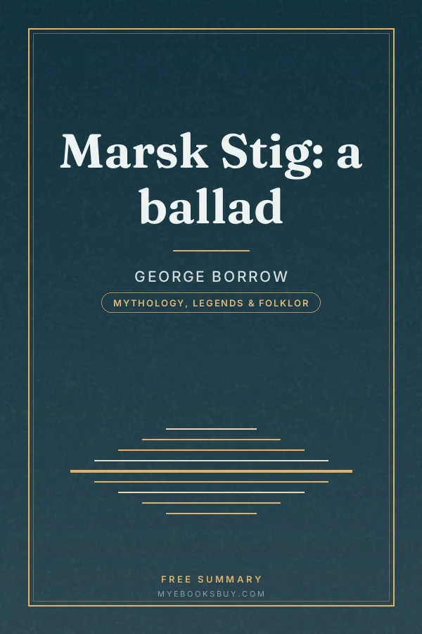 Cover of Marsk Stig: a ballad